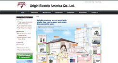 Desktop Screenshot of origin-usa.com
