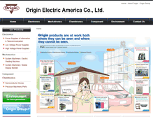 Tablet Screenshot of origin-usa.com